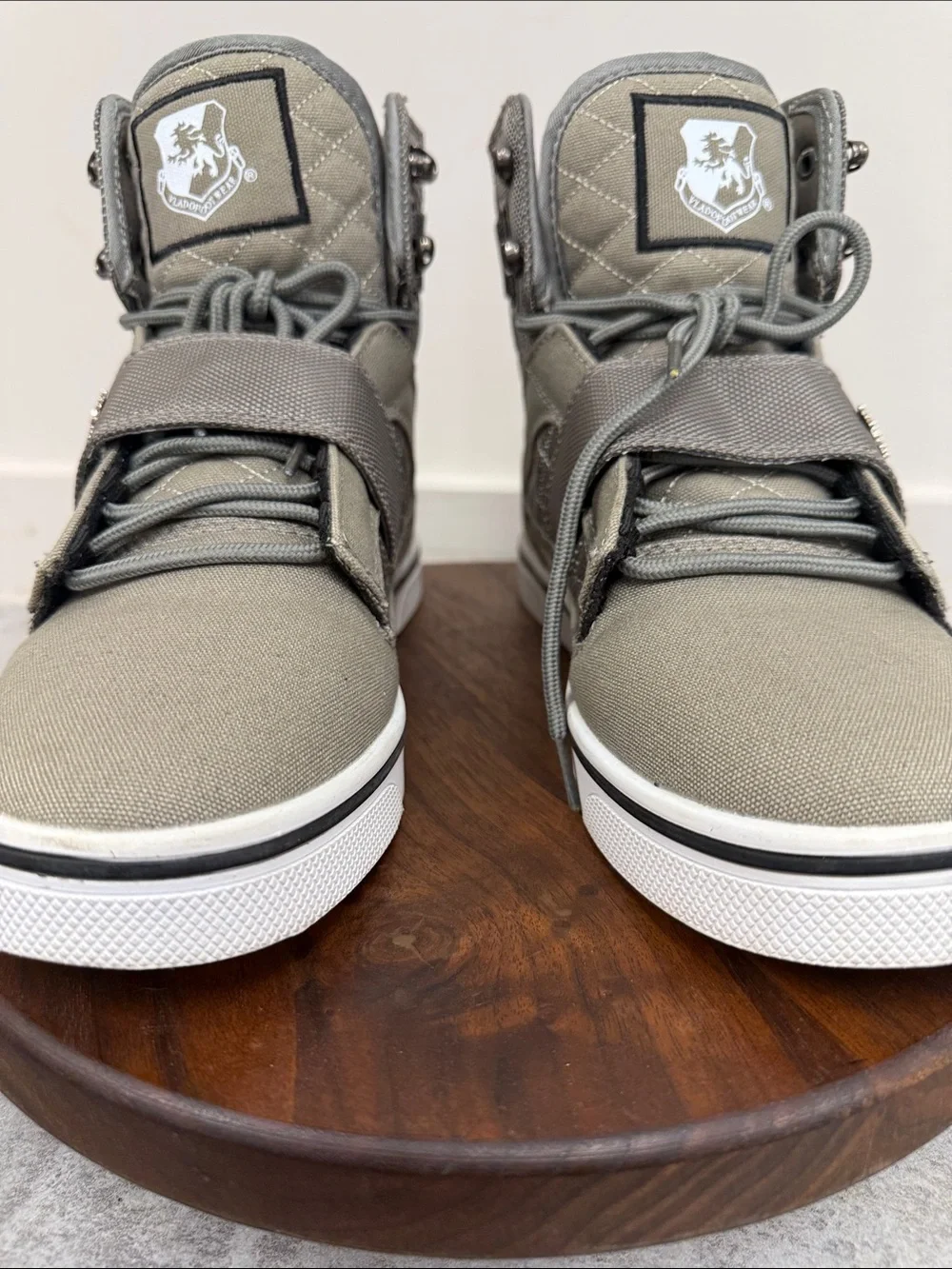 VLADO Atlas II High Top Sneakers Gray‎ Olive Size 7.5 Streetwear
